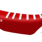 Funda Asiento Honda Cr 125/250 - 92/12 Rib Fmx - Rojo/Rojo/Blanco