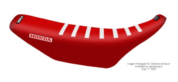 Funda Asiento Honda Cr 125/250 - 92/12 Rib Fmx - Rojo/Rojo/Blanco