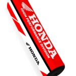 Protector Pad De Manubrio 22Mm Moto Honda - Rojo