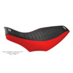 Funda Asiento Polaris Predator 500 Hf Fmx Covers - Negro/Rojo