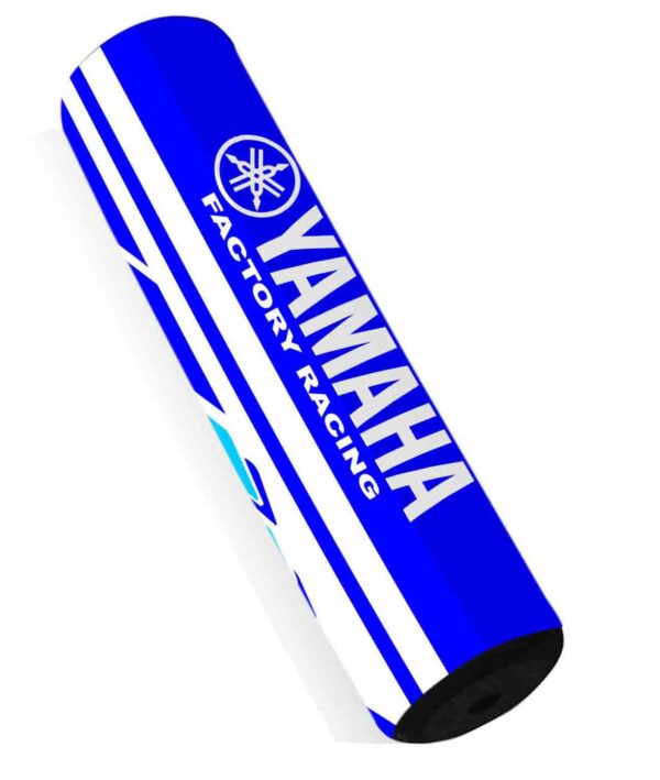 2 Protector Pad De Manubrio 22Mm Moto Yamaha - Azul