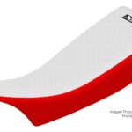 Funda Asiento Honda XL 600 R - 1985 Total Grip Fmx Covers - Blanco/Rojo