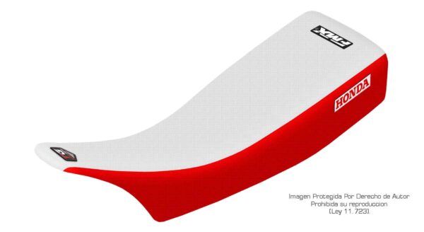Funda Asiento Honda XL 600 R - 1985 Total Grip Fmx Covers - Blanco/Rojo