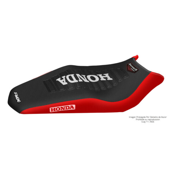 3 Funda Asiento Honda Cbx 250 Twister 2017 Series Fmx Covers - Negro/Rojo/Blanco