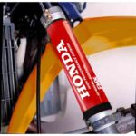 Juego Cubre Barrales Motos Honda 18 Cm Alto - Rojo