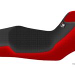 Funda Asiento Honda Transalp 700 Total Grip Fmx Covers - Negro/Rojo