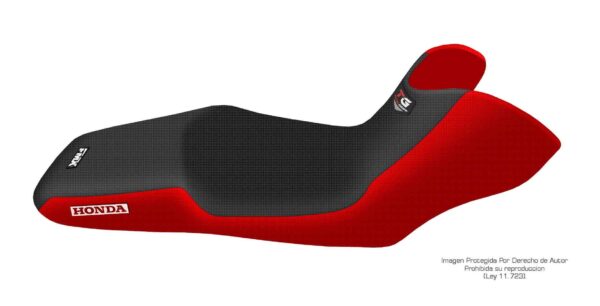 Funda Asiento Honda Transalp 700 Total Grip Fmx Covers - Negro/Rojo