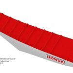 Funda Asiento Honda Crf 250 - 10/13 - 450 - 09/12 Plisada Fmx Covers - Rojo/Blanco