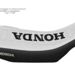Funda Asiento Honda Crm 125/250 - 94 Series Fmx Covers - Blanco/Negro/Negro