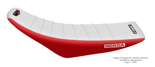 Funda Asiento Honda Cr 80 - 96/02 Plisada Fmx Covers - Blanco/Rojo