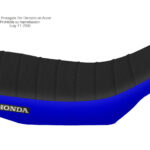 Funda Asiento Honda CRM 125/250 - 94 Plisada Fmx Covers - Negro/Azul