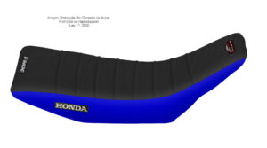 Funda Asiento Honda CRM 125/250 - 94 Plisada Fmx Covers - Negro/Azul