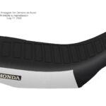 Funda Asiento Honda CRM 125/250 - 94 Ultra Grip Fmx Covers - Negro/Blanco