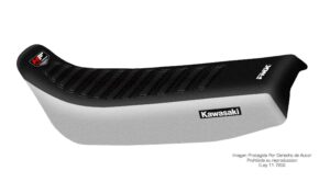 Funda Asiento Kawasaki Klr 250 - 91/05 Hf Fmx Covers - Negro/Blanco