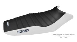 Funda Asiento Honda Cb 125 F Twister Plisada Fmx Covers - Negro/Blanco