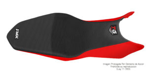 Funda Asiento Honda Cb 190 R Total Grip Fmx Covers - Negro/Rojo