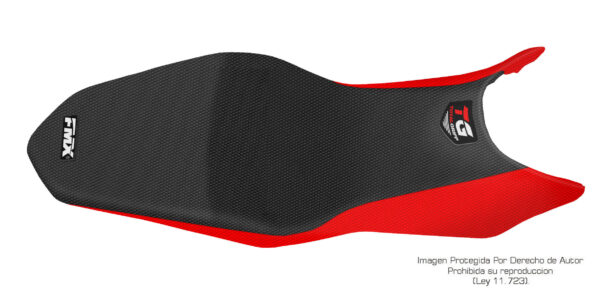Funda Asiento Honda Cb 190 R Total Grip Fmx Covers - Negro/Rojo