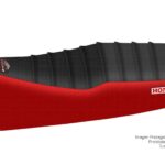 Funda Asiento Honda Pop Plisada Fmx Covers - Negro/Rojo