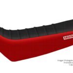 Funda Asiento Honda Xr 250 M Nuevo Plisada Fmx Covers - Negro/Rojo