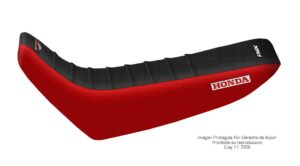 Funda Asiento Honda Xr 250 M Nuevo Plisada Fmx Covers - Negro/Rojo