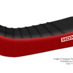 Funda Asiento Honda Xr 100 Plisada Fmx Covers - Negro/Rojo
