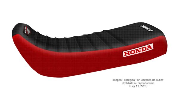 Funda Asiento Honda Xr 100 Plisada Fmx Covers - Negro/Rojo