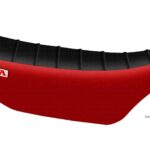 Funda Asiento Honda Cr 125/250 - 92/12 Plisada Fmx Covers - Negro/Rojo