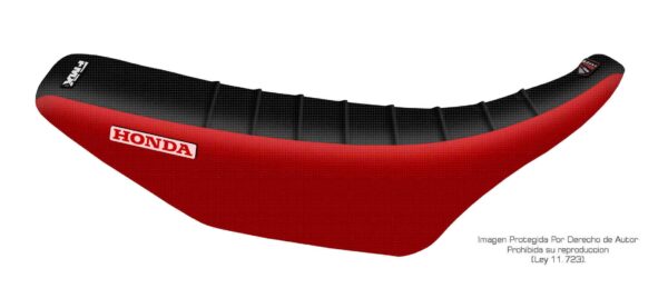 NR Funda Asiento Honda Cr 125/250 - 92/12 Plisada Fmx Covers - Negro/Rojo