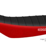 Funda Asiento Honda Crf 150/230 Plisada Fmx Covers - Negro/Rojo