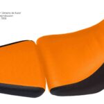 Funda Asiento Corven Triax 250 Touring Total Grip Fmx Covers - Naranja/Negro