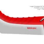 Funda Asiento Honda Xr 250 M Viejo Plisada Fmx Covers - Rojo/Blanco