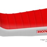 Funda Asiento Honda Cr 80 - 88/95 Plisada Fmx Covers - Rojo/Blanco