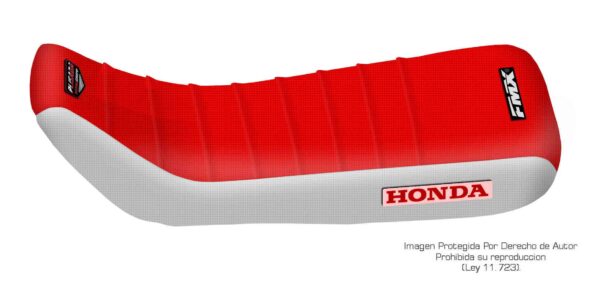 Funda Asiento Honda Cr 80 - 88/95 Plisada Fmx Covers - Rojo/Blanco