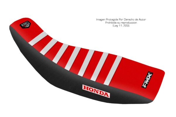 Funda Asiento Honda Xr 250 Tornado Rib Fmx - Rojo/Negro/Blanco