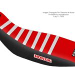 Funda Asiento Honda Xr 250 Tornado Rib Fmx - Rojo/Negro/Blanco