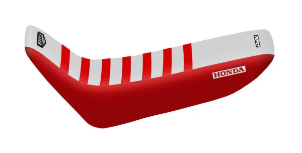 Funda Asiento Honda Xr 250 M Nuevo Rib Fmx - Blanco/Rojo/Rojo
