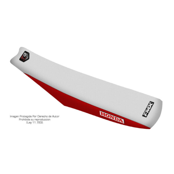 Funda Asiento Honda Crf 250 - 10/13 - 450 - 09/12 Total Grip Fmx Covers - Blanco/Rojo