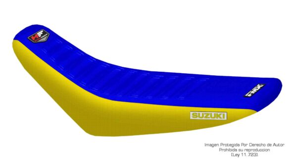Funda Asiento Suzuki Drz 400 E - 00/20 Hf Fmx Covers - Azul/Amarillo