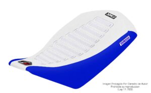 Funda Asiento Yamaha Raptor 90 Hf Fmx Covers - Blanco/Azul