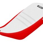 Funda Asiento Yamaha Raptor 350 Plisada Fmx Covers - Blanco/Rojo
