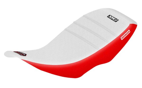 Funda Asiento Honda Trx 300 - 01/06 Plisada Fmx Covers - Blanco/Rojo