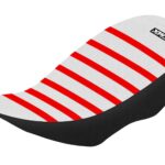 Funda Asiento Honda Trx 300 - 01/06 Rib Fmx Covers - Blanco/Negro/Rojo