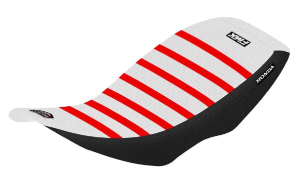 Funda Asiento Honda Trx 300 - 01/06 Rib Fmx Covers - Blanco/Negro/Rojo