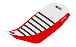 Funda Asiento Yamaha Raptor 350 Rib Fmx Covers - Blanco/Rojo/Negro