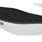 Funda Asiento Honda Biz 100/105 Total Grip Fmx Covers - Negro/Blanco