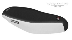 Funda Asiento Honda Biz 100/105 Total Grip Fmx Covers - Negro/Blanco