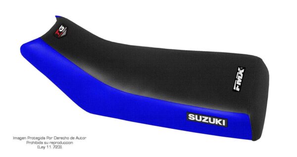 3 Funda Asiento Suzuki Lt 230 85/93 Total Grip Fmx Covers - Negro/Azul