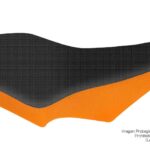Funda Asiento Zanella Max 300 Total Grip Fmx Covers - Negro/Naranja