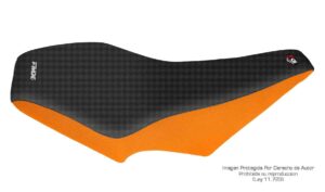 Funda Asiento Zanella Max 300 Total Grip Fmx Covers - Negro/Naranja