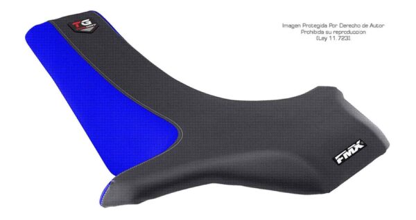 Funda Asiento Suzuki Lt 500 87/90 Total Grip Fmx Covers - Negro/Azul